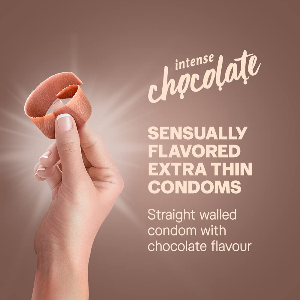 Durex condoms Count of 10, intense chocolate