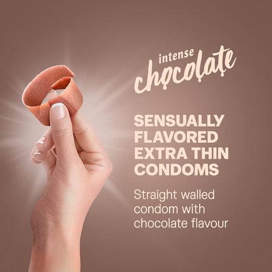 Durex condoms Count of 10, intense chocolate