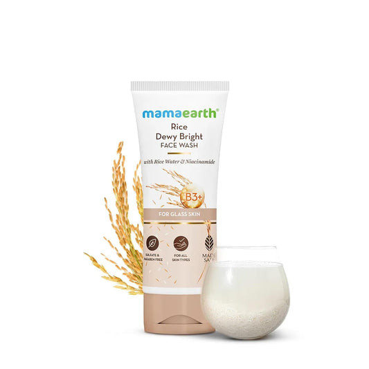 Mamaearth Rice Face Wash With Rice Water & Niacinamide - 100 ml