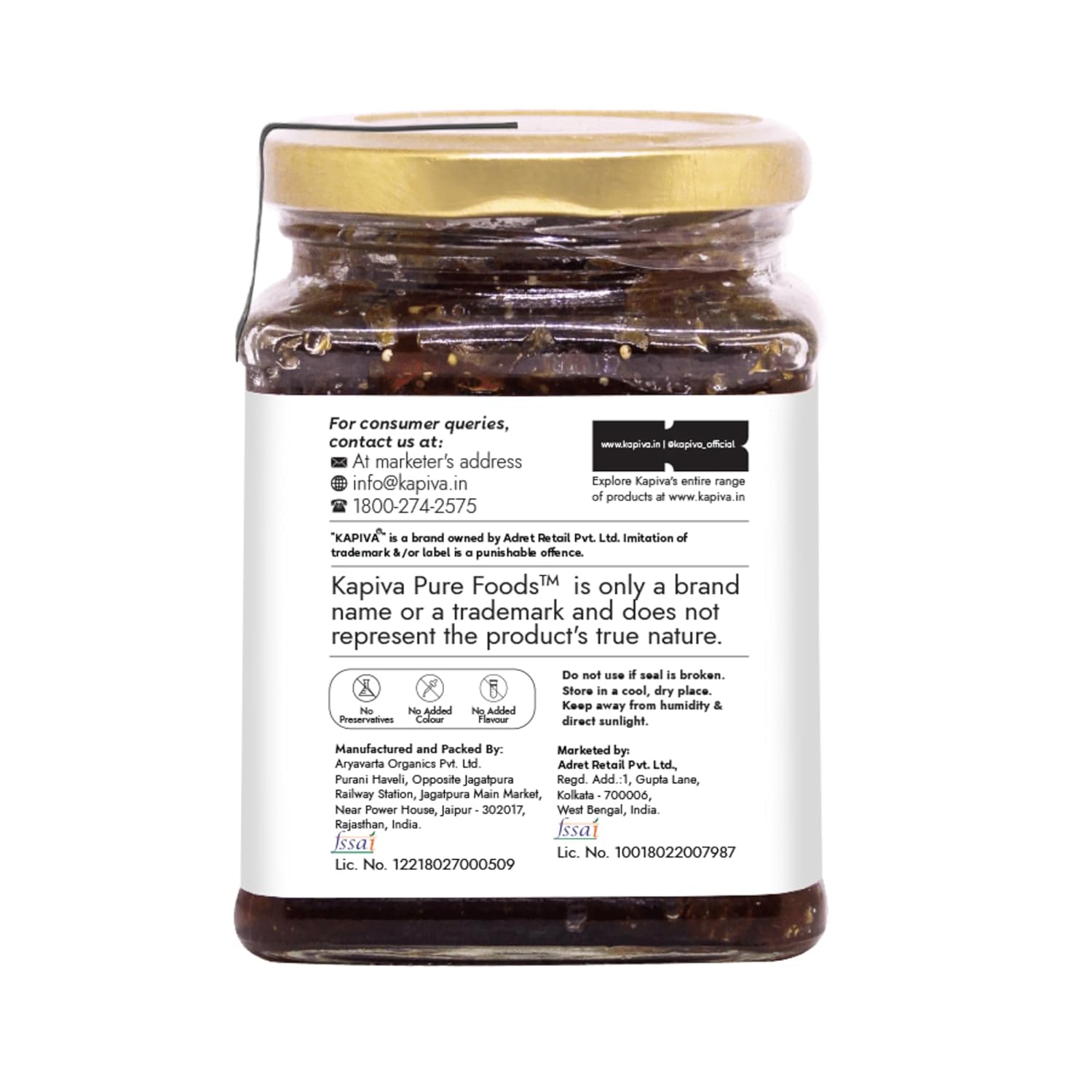 Kapiva Ayurveda Pure Foods Organic Gulkand - 300 gm