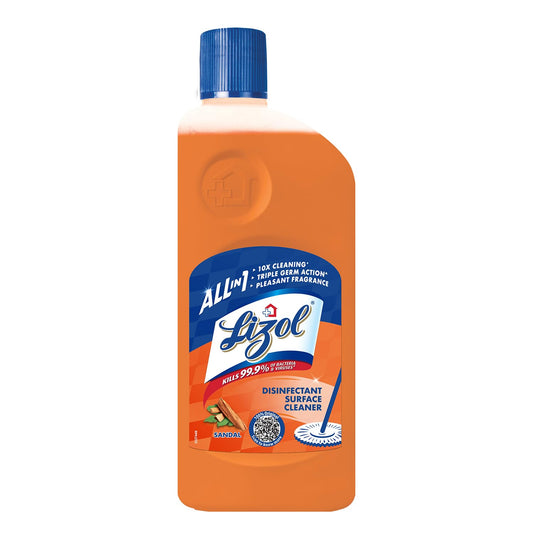 Lizol Disinfectant Surface & Floor Cleaner Liquid, Sandal - 500 ml | Kills 99.9% Germs