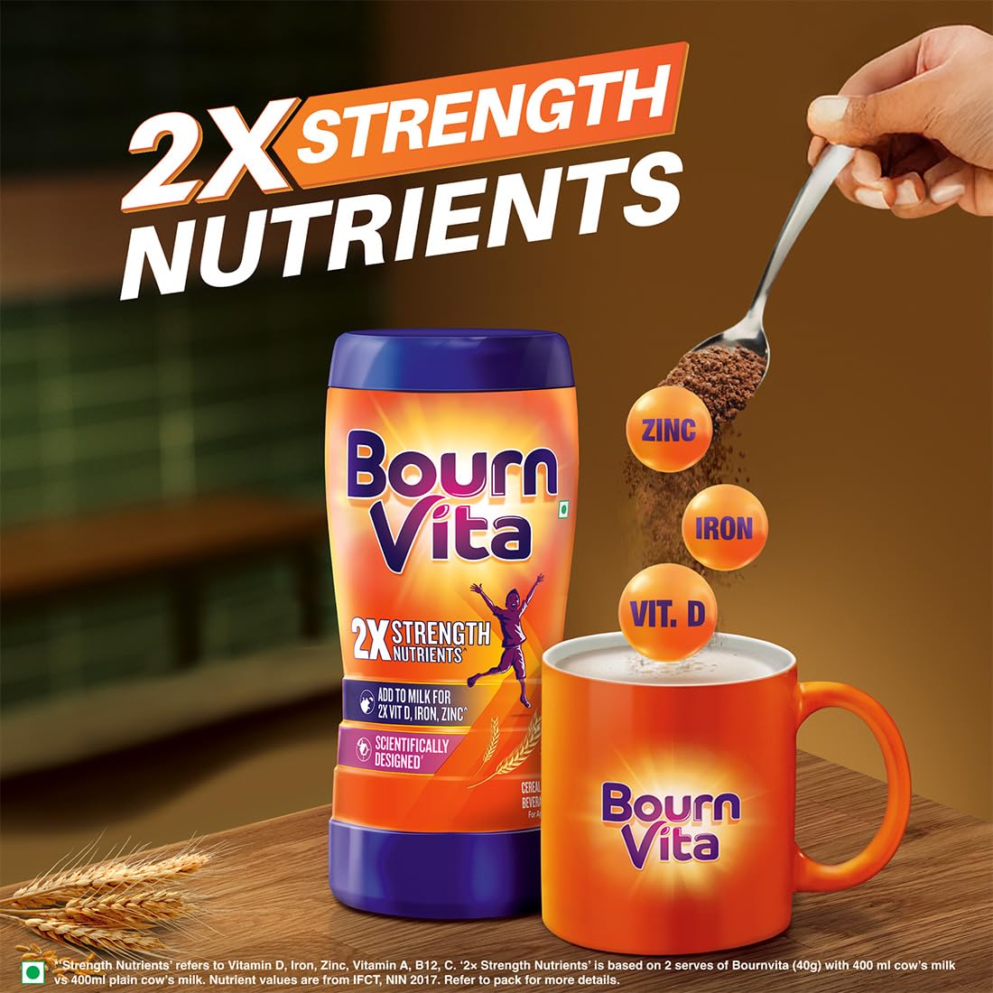 Bournvita Chocolate Nutrition Drink, 200 g Jar