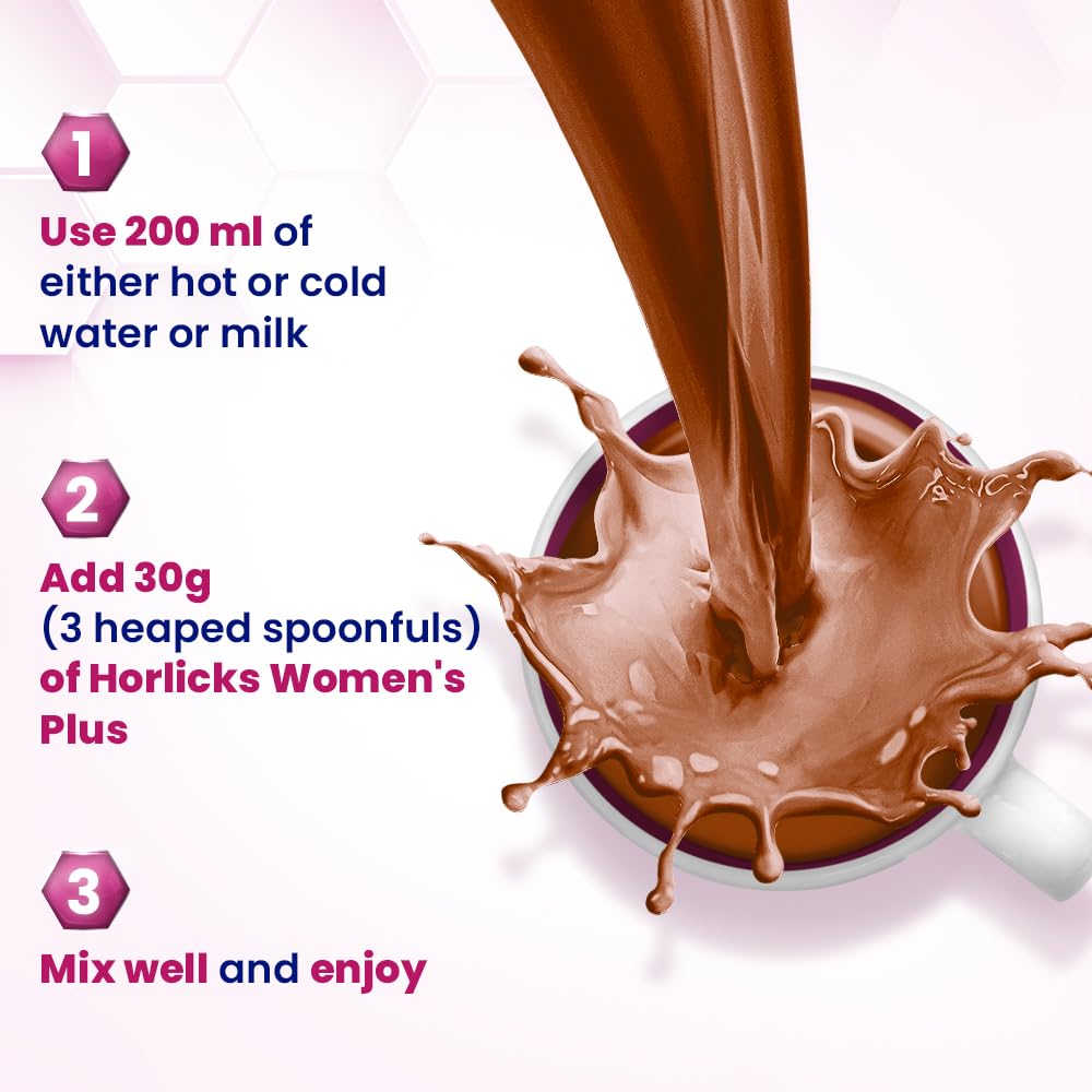 Horlicks Women's Plus Chocolate Nutrition Drink | 400 g Jar