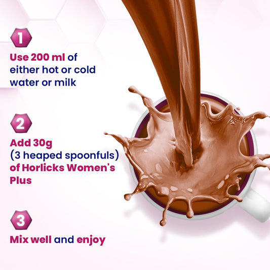 Horlicks Women's Plus Chocolate Nutrition Drink | 400 g Jar