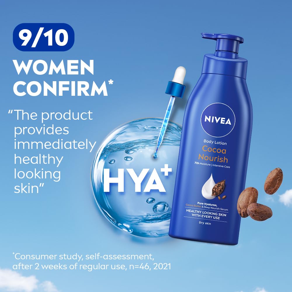 Nivea Body Lotion for Very Dry Skin, Cocoa Nourish - 400 ml