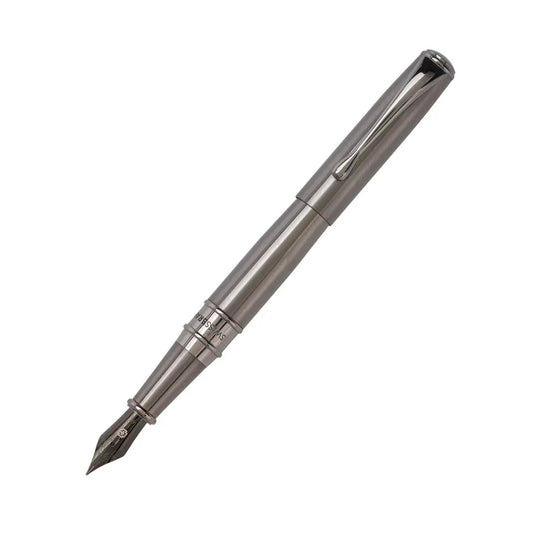 SWISSBRAND Lumina 2537 Gunmetal finish Fountain Pen with gunmetal trim