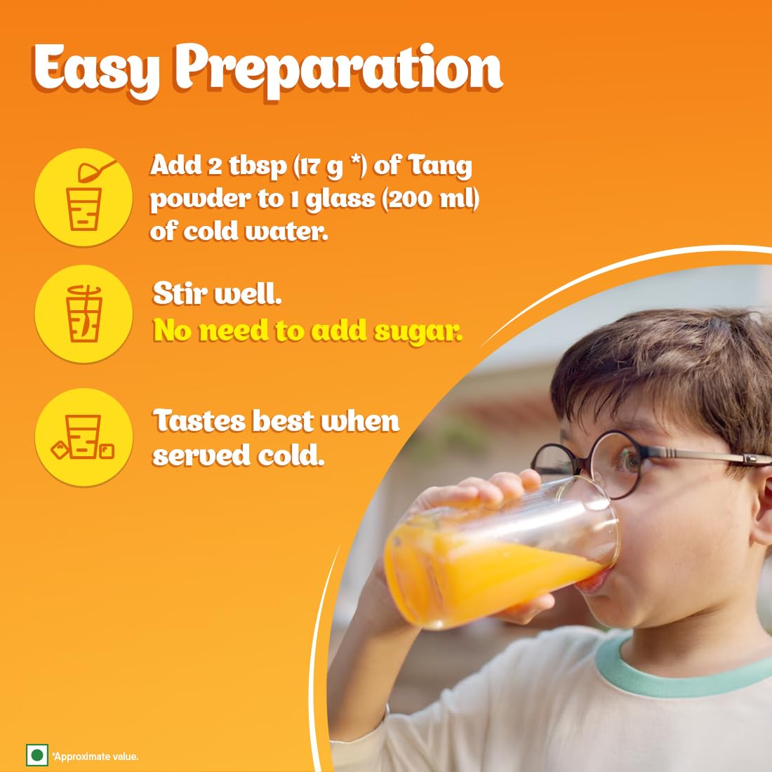 Tang Orange Instant Drink Mix - 750 gm