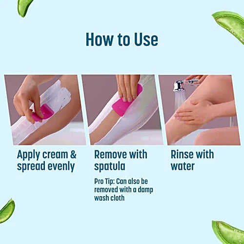 Veet Pure Aloe Vera Hair Removal Cream For Sensitive Skin, 100 g
