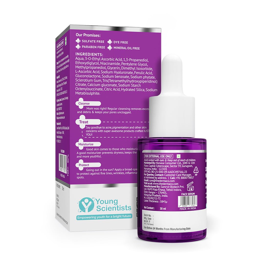 The Derma Co 10% Vitamin C Face Serum For Skin Radiance - 30 ml