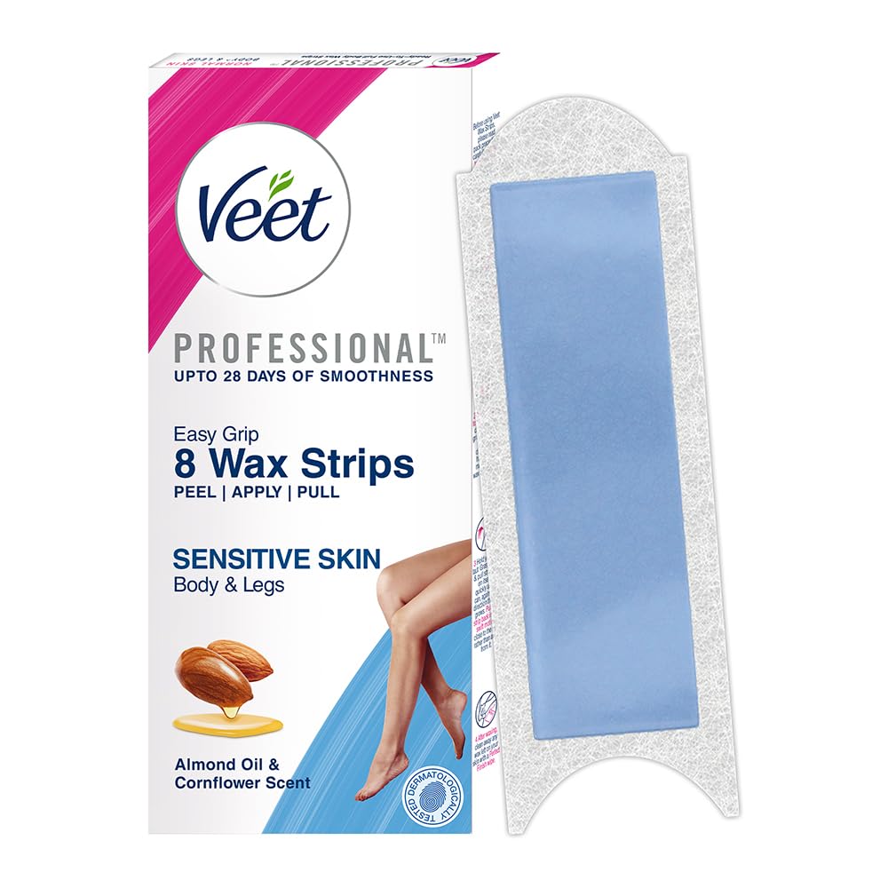 Veet Professional Wax Strips for Sensitive Skin - 8 strips