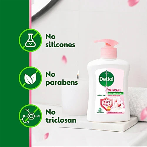 Dettol Skincare Liquid Handwash, 200 ml Pump