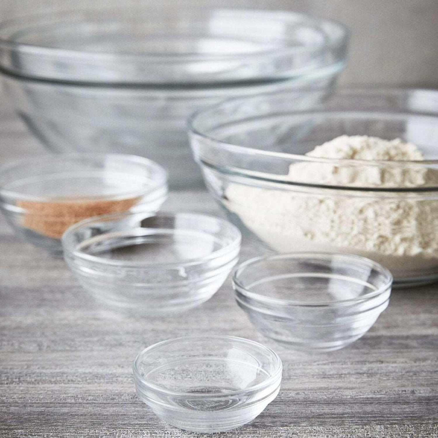 Clear Stackable Glass Bowl 1.59L | Transparent