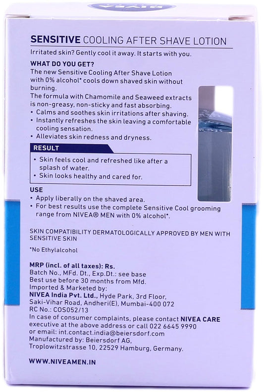 Nivea Men Sensitive Cooling After Shave Lotion - 100 ml