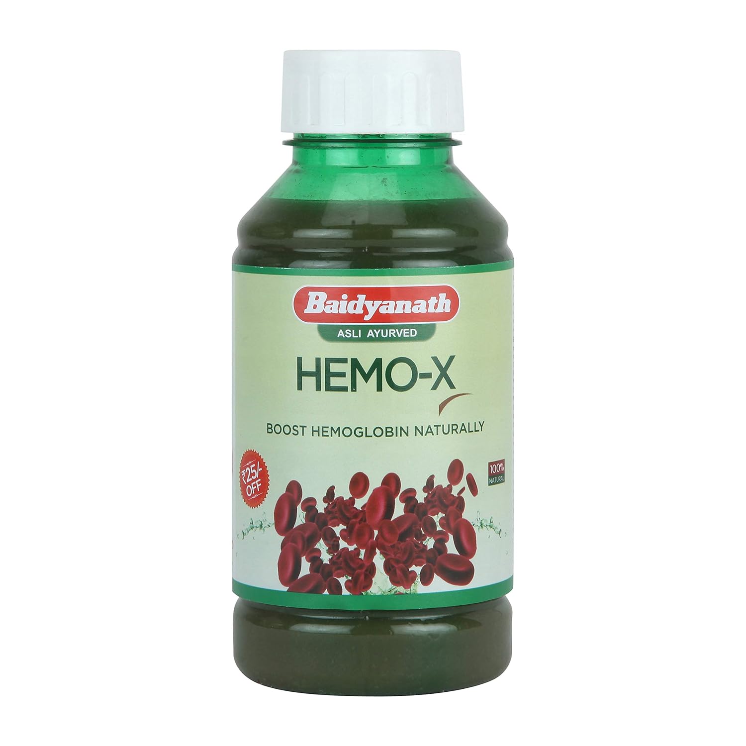 Baidyanath Hemo-X Juice (500ml) for Dizziness, Headache, Weakness, Breathlessness