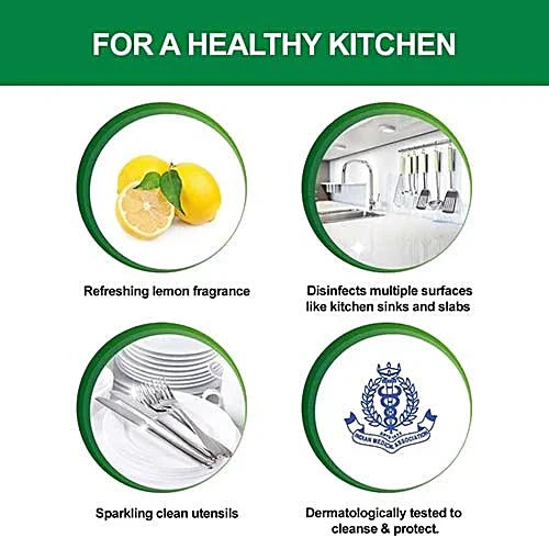 Dettol Healthy Kitchen Dish & Slab Gel - Lemon Fresh, 200 ml