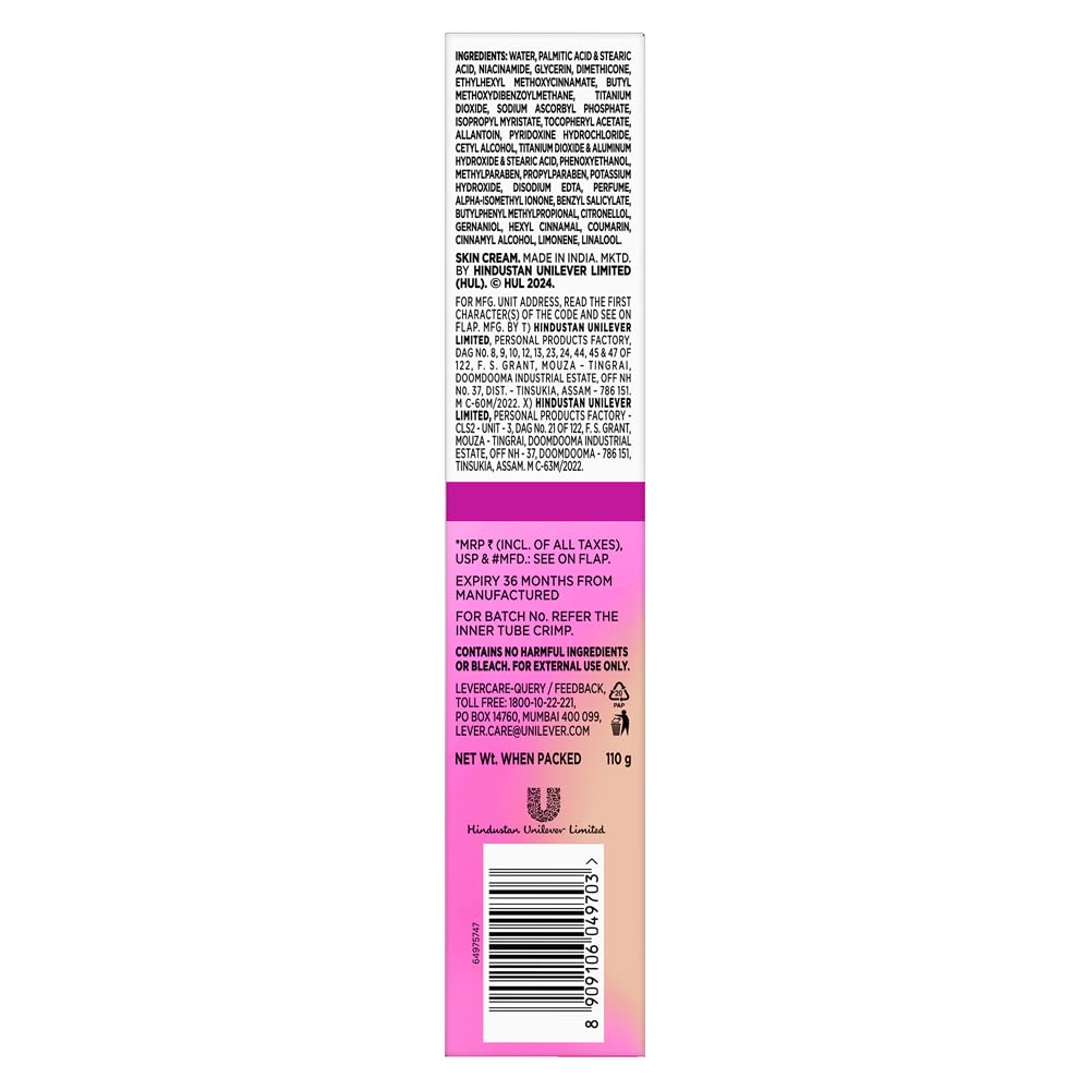 Glow and Lovely Renew Bright Multivitamin Serum in Cream | Vitamins B,C and E | Renews Skin cells |Bright and Healthy Skin | Clinically proven formula is dermatologically tested 110g