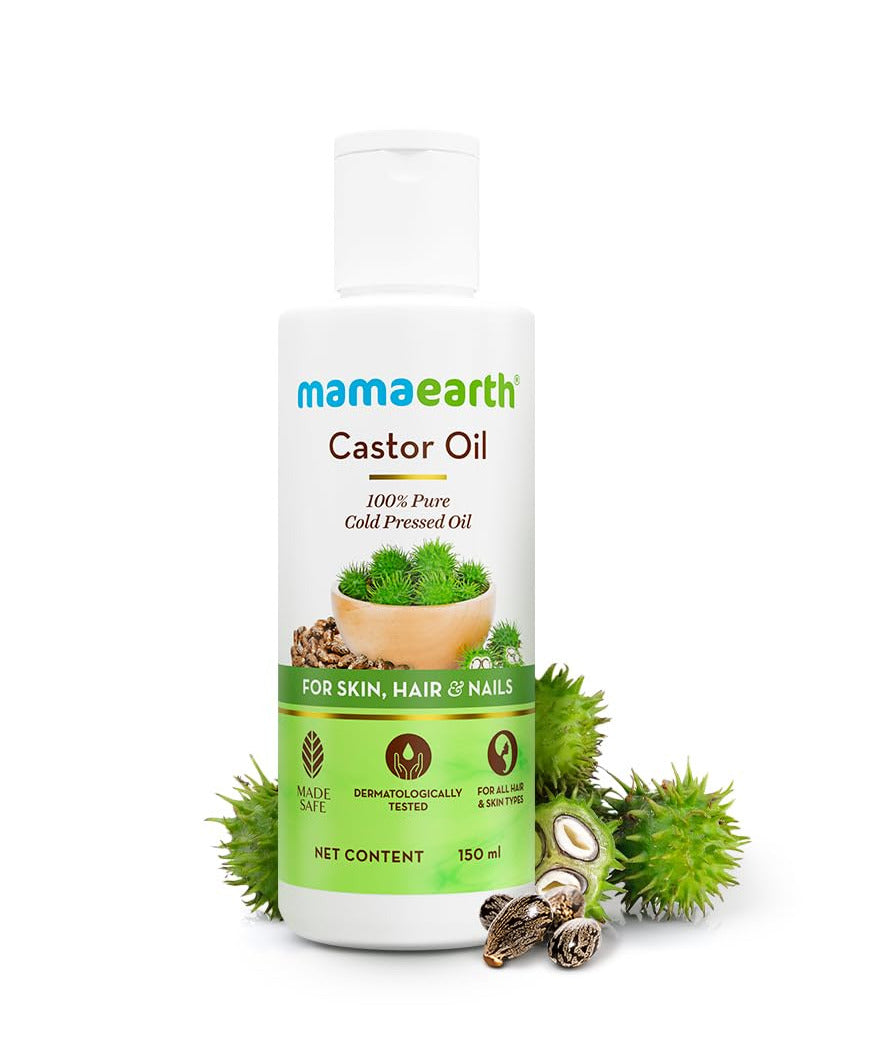 Mamaearth Castor Oil For Skin , Hair and Nails - 150 ml
