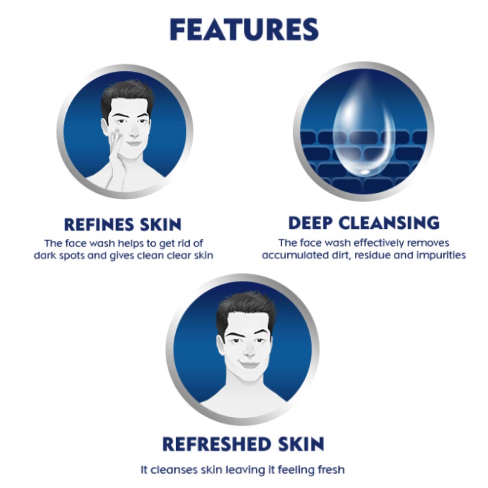 Nivea Dark Spot Reduction Men Face Wash - 50 gm
