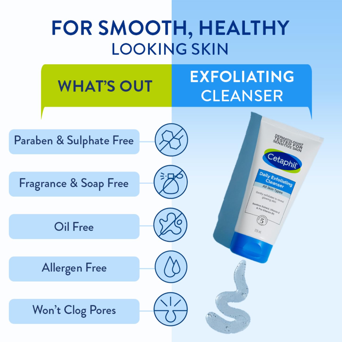 Cetaphil Daily Exfoliating Cleanser - 178 ml