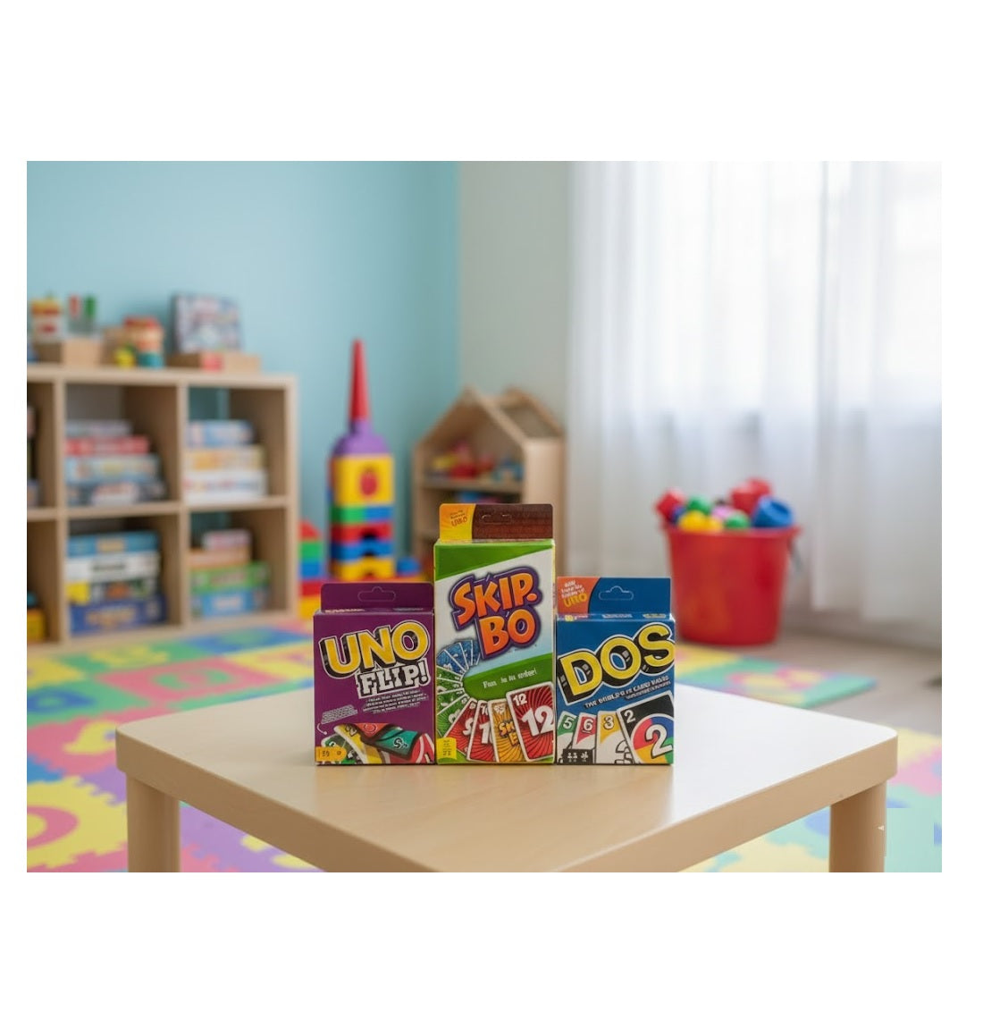 UNP Flip , UNO Skip Bo & UNO DOS Card Game  Combo (Pack Of 3) | Friends, Family & Travel