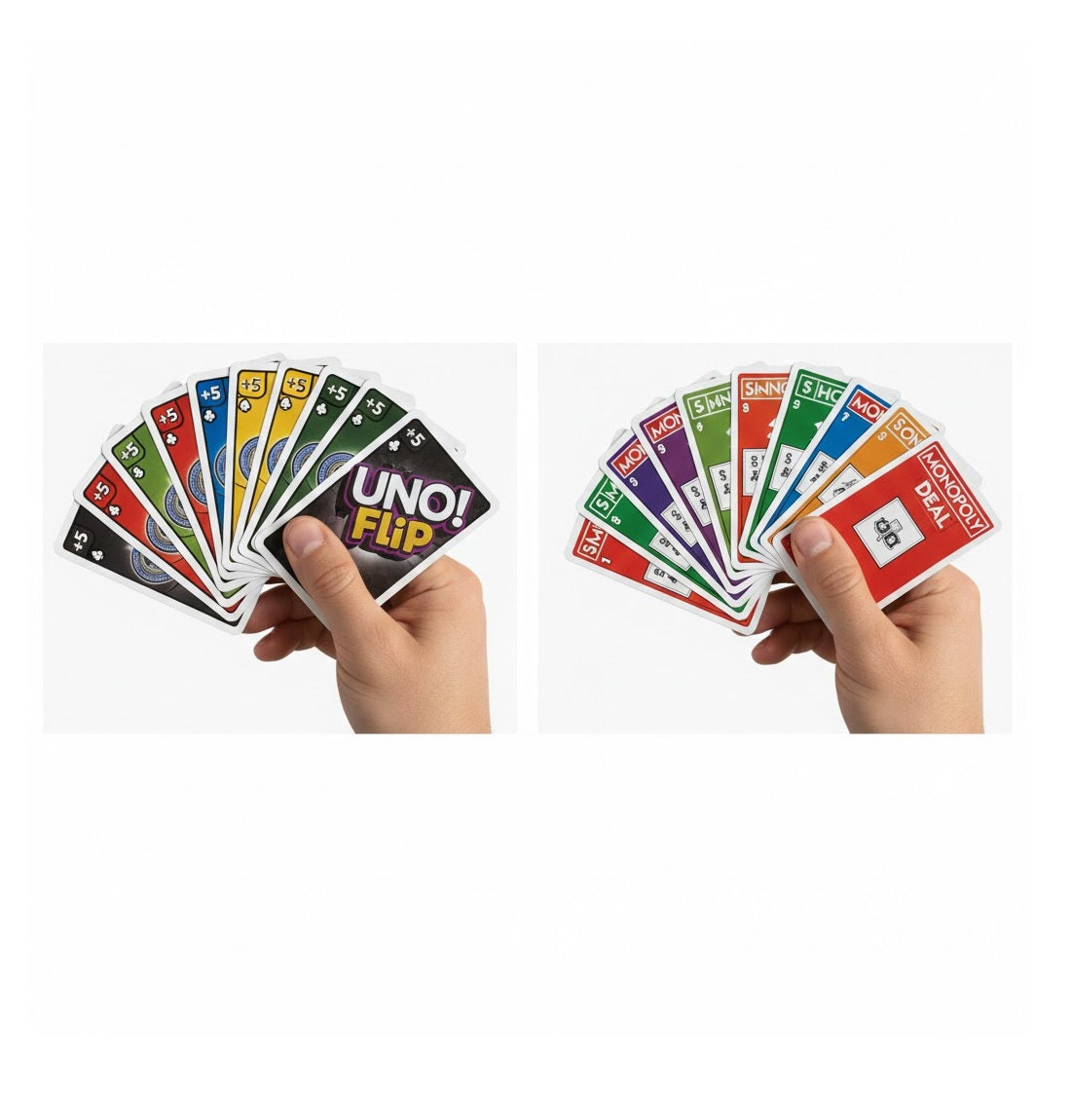 UNO Flip & Monopoly DEAL Card Game Combo | Best Travel and Night Game