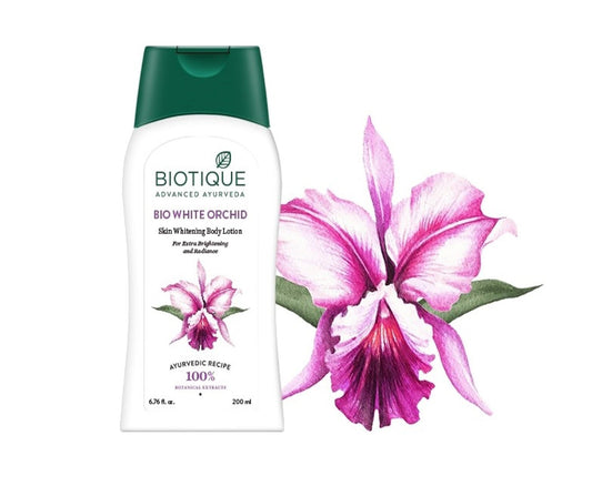 Biotique Bio White Orchid Skin Whitening Body Lotion for Combination Skin, 200 Ml