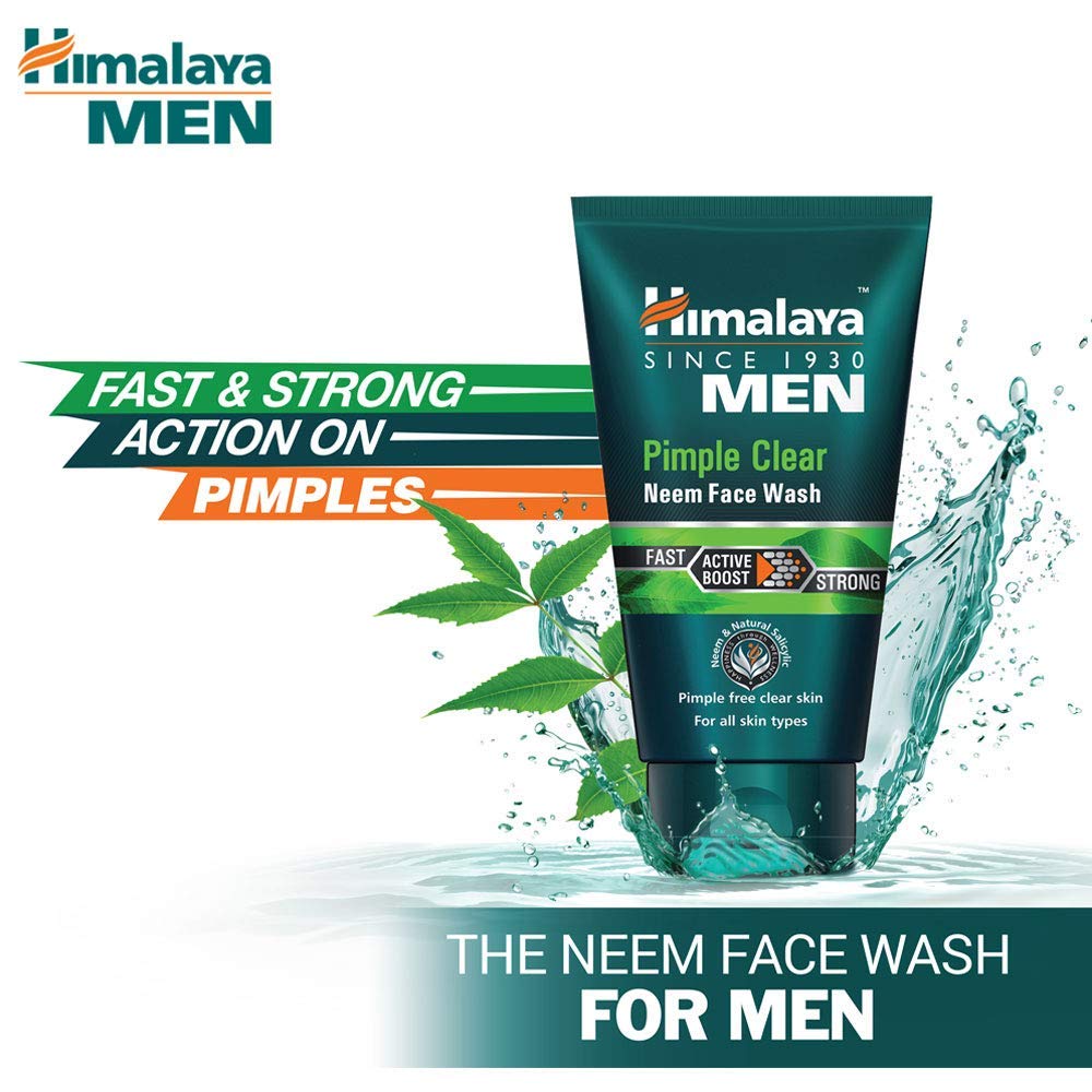 Himalaya Men Pimple Clear Neem Face Wash - 50 ml