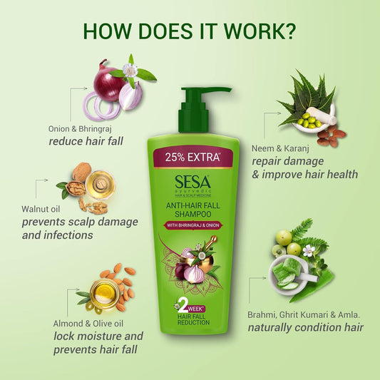 SESA Ayurvedic Anti Hairfall Shampoo  | 500 ml