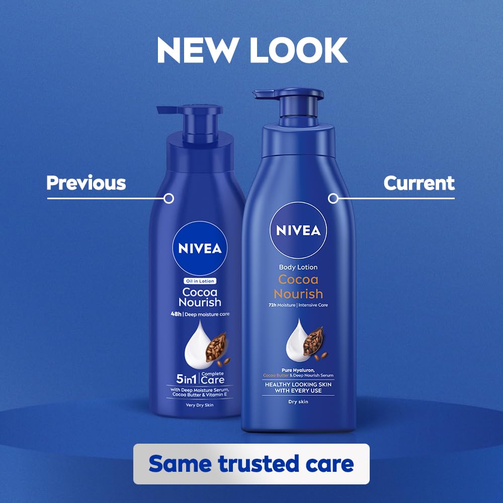 Nivea Body Lotion for Very Dry Skin, Cocoa Nourish - 400 ml