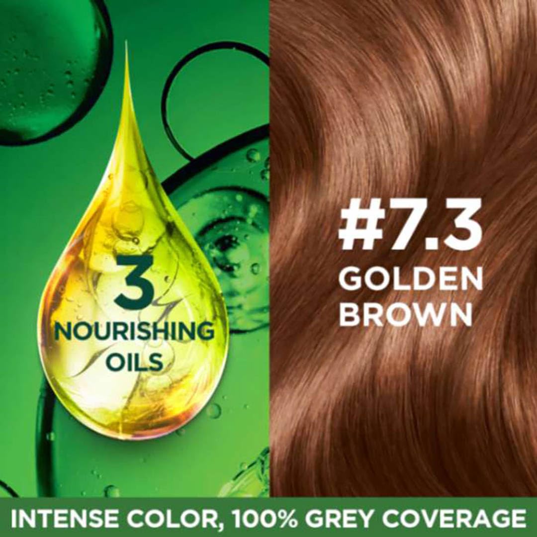 Garnier Color Naturals Ultra Hair Color - 7.3 Golden Brown - 55ml + 50gm
