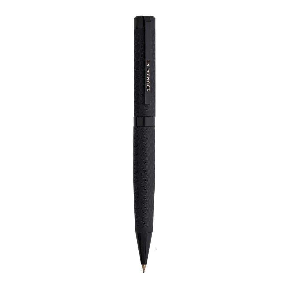 Submarine 1071 Jade Solid Bold Ball Pen, Black Metal Body
