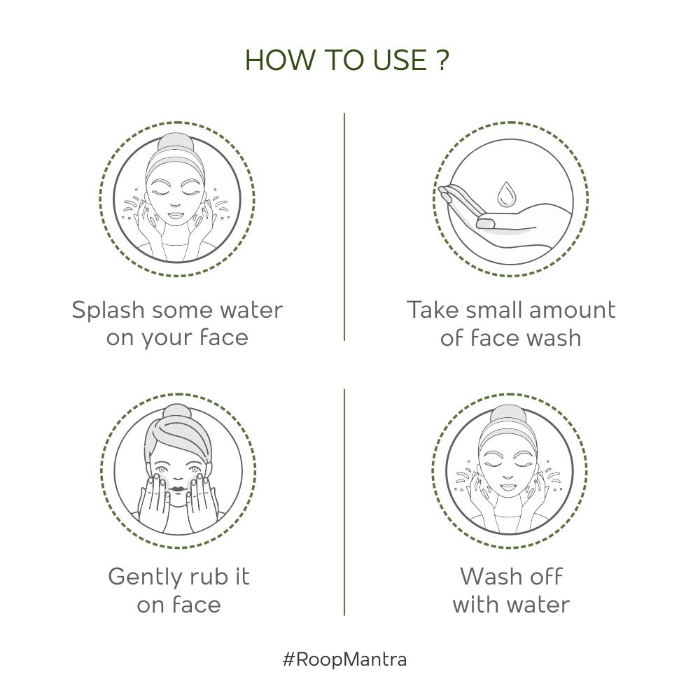 Roop Mantra Ayurvedic Aloe Vera Face Wash With Tulsi & Neem | 115 ml