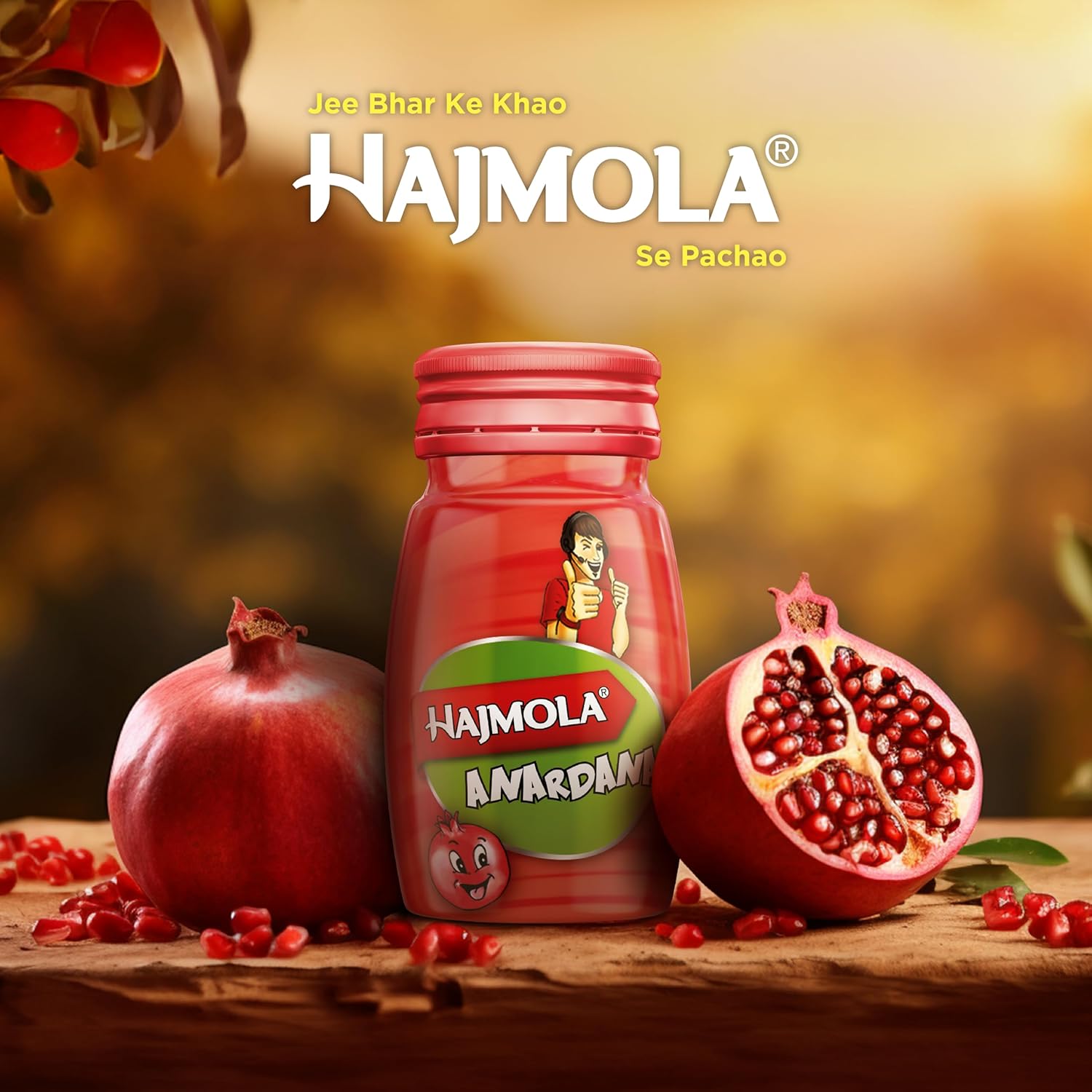 Dabur Hajmola Tasty Digestive Tablets (Anardana Flavour) - 120 Tabs & Dabur Hajmola Tasty Digestive Tablets (Imli Flavour) - 120 Tabs