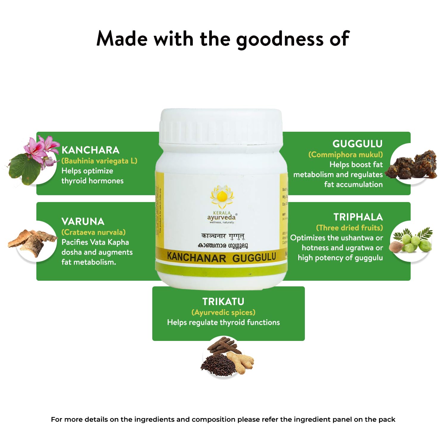 Kerala Ayurveda Kanchanar Guggulu - 60 tabs