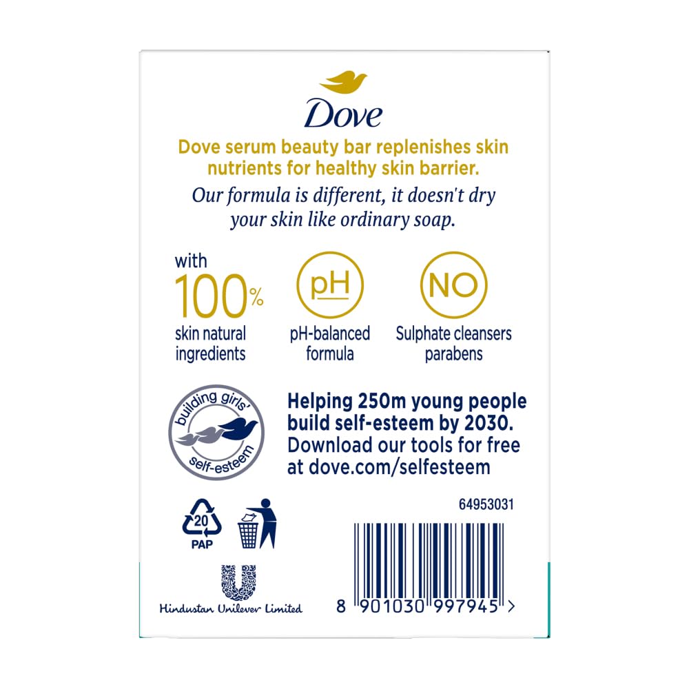 Dove Advanced Sensitive Care Bar With Ceramide And Nutrient Cream - 125 gm - set of 3