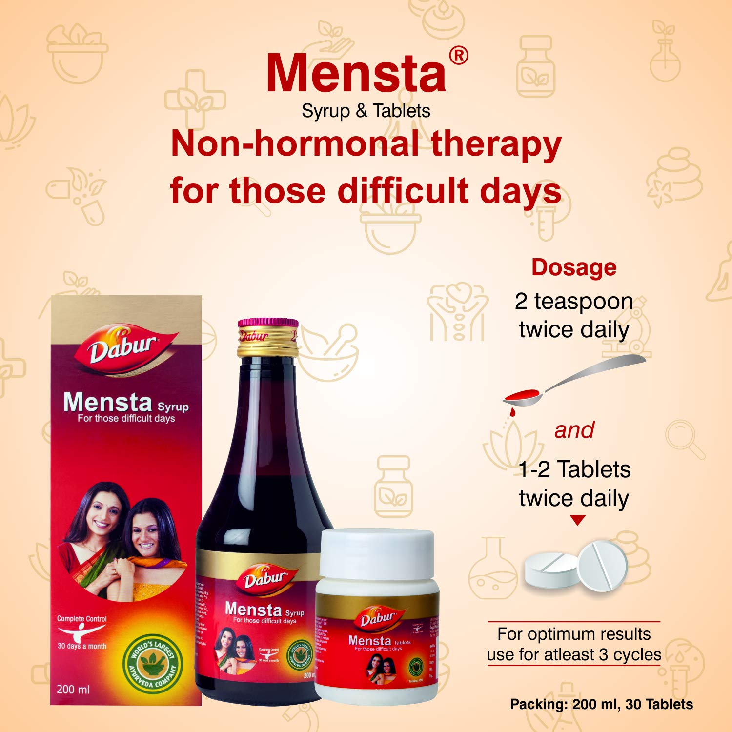 Dabur Mensta - 30 Tablets - 30 tabs