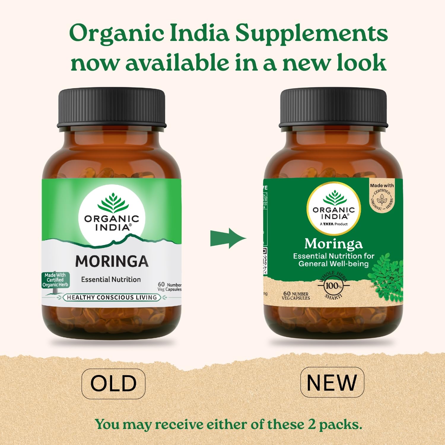 Organic India Moringa 30 Capsule | Supports Energy Levels, Stamina & Vitality