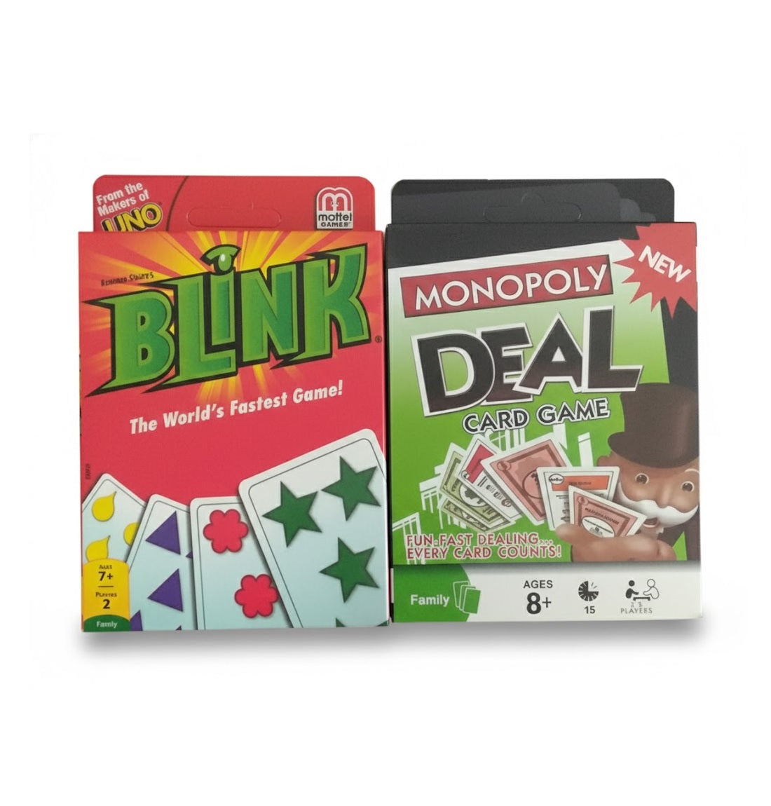 UNO Blink & Monopoly Deal Card Game Combo | Friends, Family & Travel
