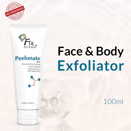 Fixderma Peelonate AHA Alternate Day Peeling Face Cleanser - 100 ml