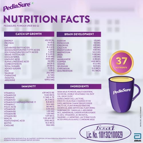 Pediasure Health & Nutrition Drink Powder Vanilla 200gm