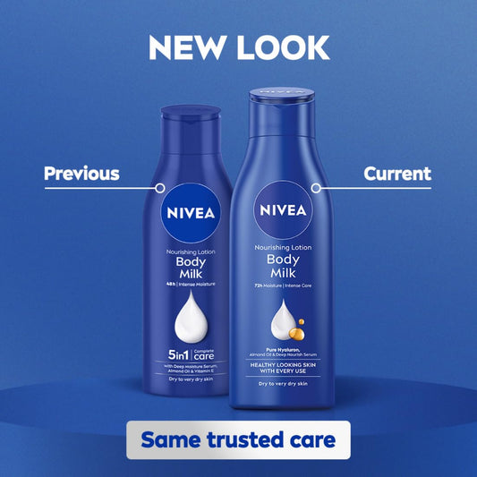 Nivea Nourishing Lotion Body Milk with Deep Moisture Serum for Very Dry Skin - 200 ml