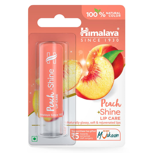 Himalaya Herbals Peach Shine Lip Care - 4.5 gm