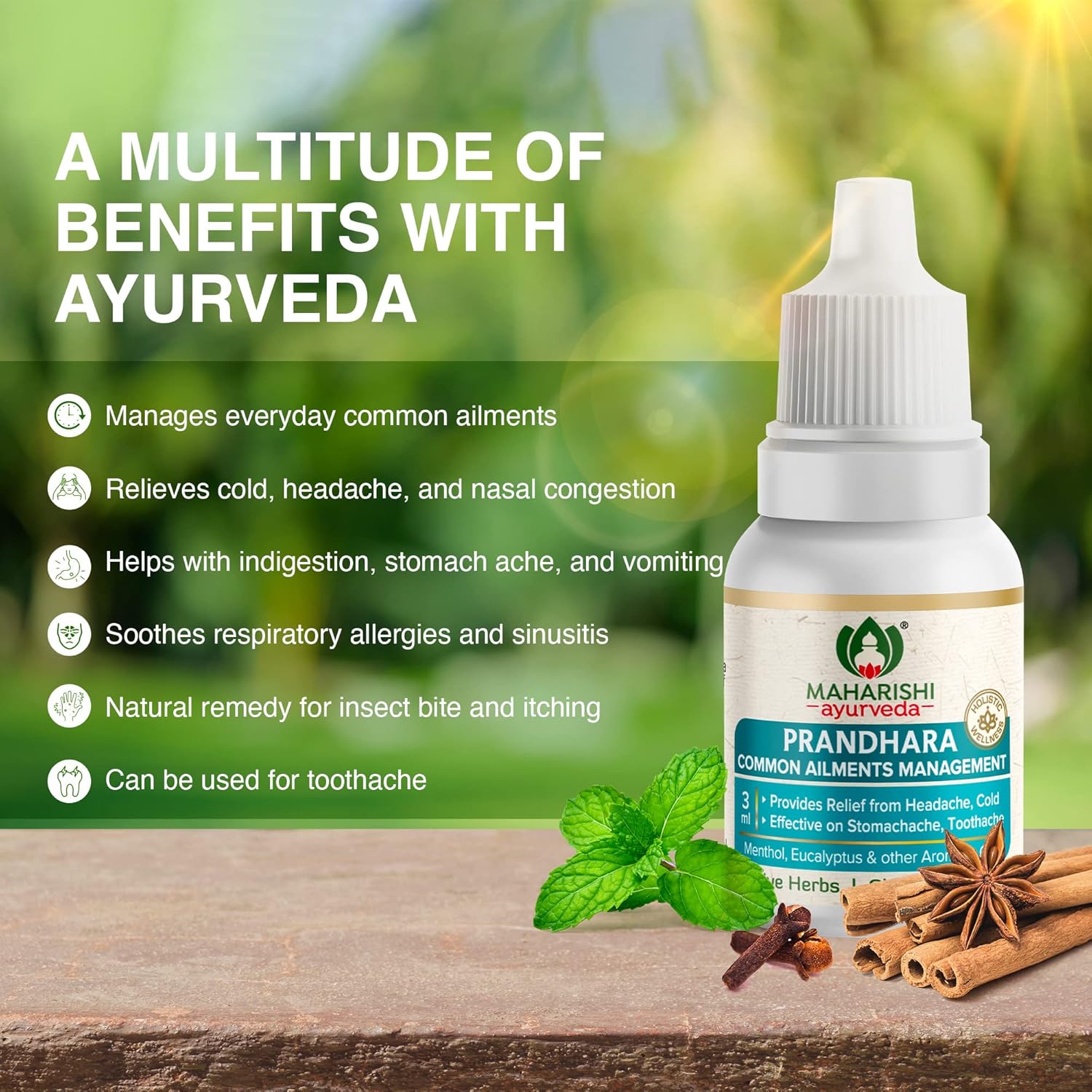 Maharishi Ayurveda Prandhara- Ayurvedic Oil 3 ml