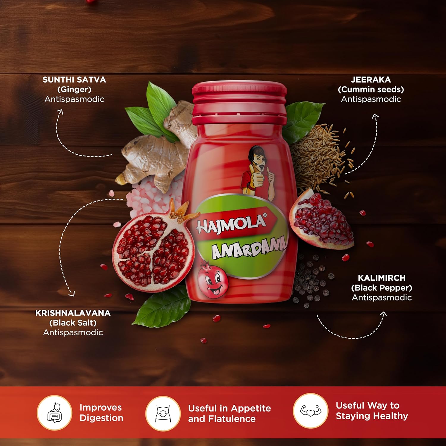 Dabur Hajmola Anardana – Digestive Tablets | Pack of 120