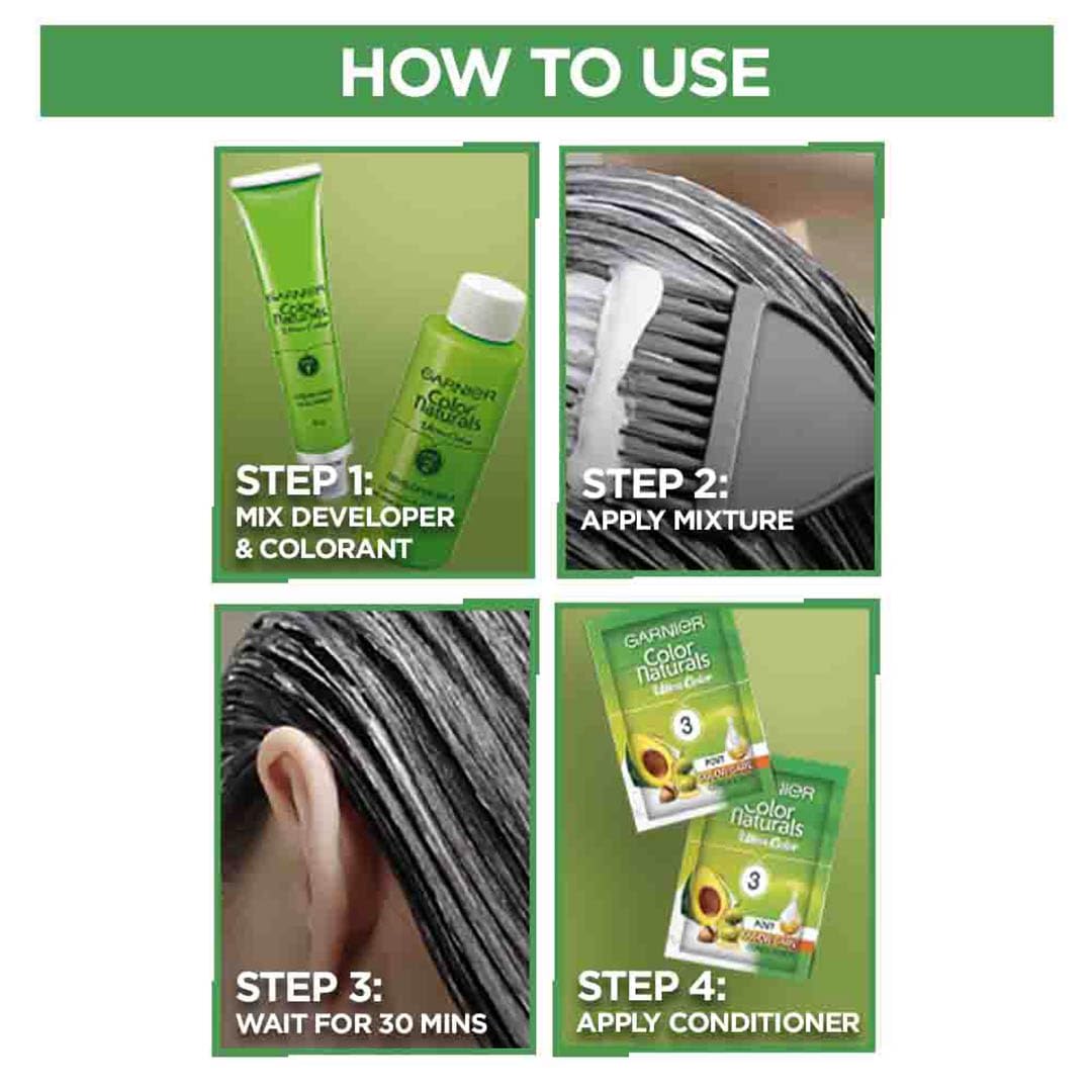 Garnier Color Naturals Ultra Hair Color - 7.3 Golden Brown - 55ml + 50gm