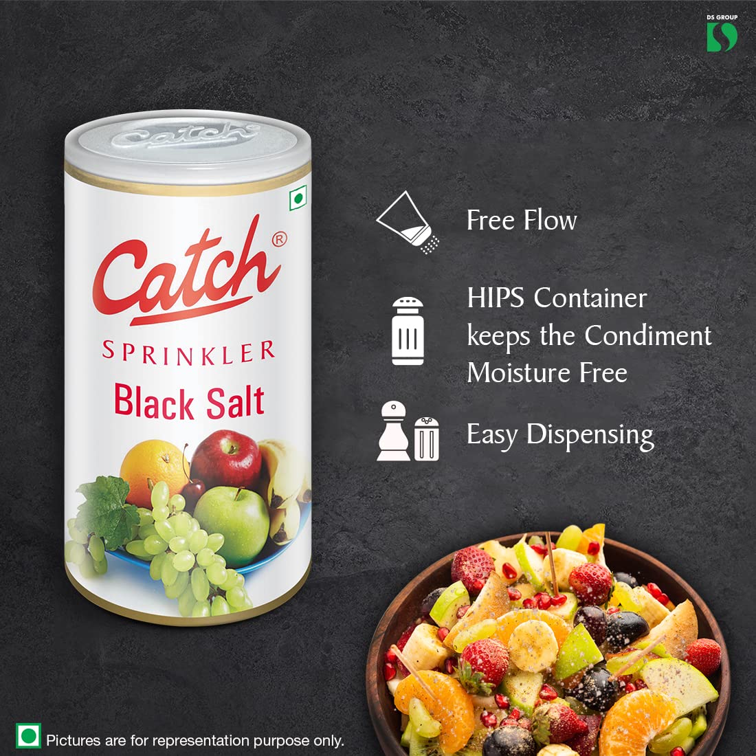 Catch Sprinklers Black Salt - 200 gm