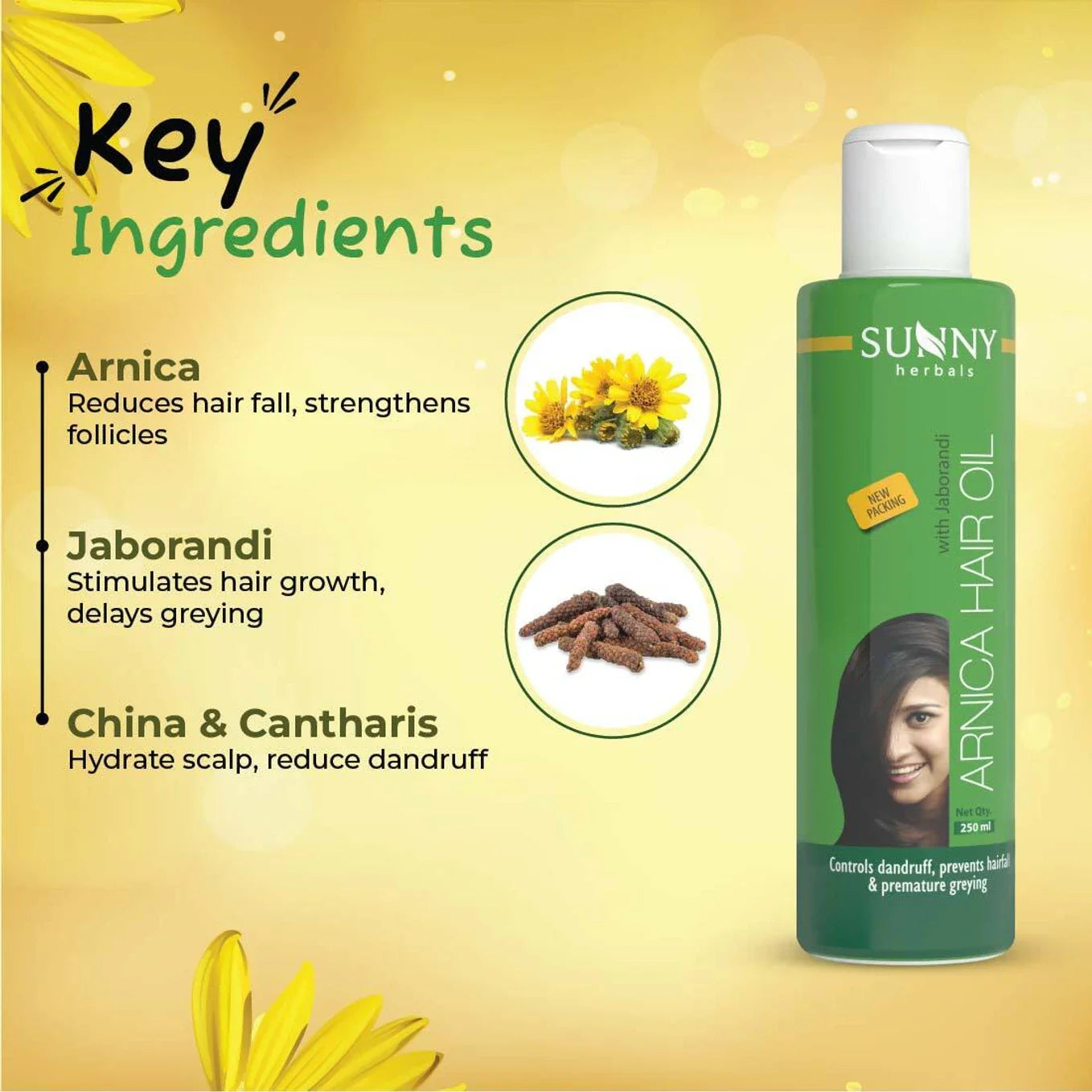 Bakson's Sunny Arnica Hair Oil - 250 ml