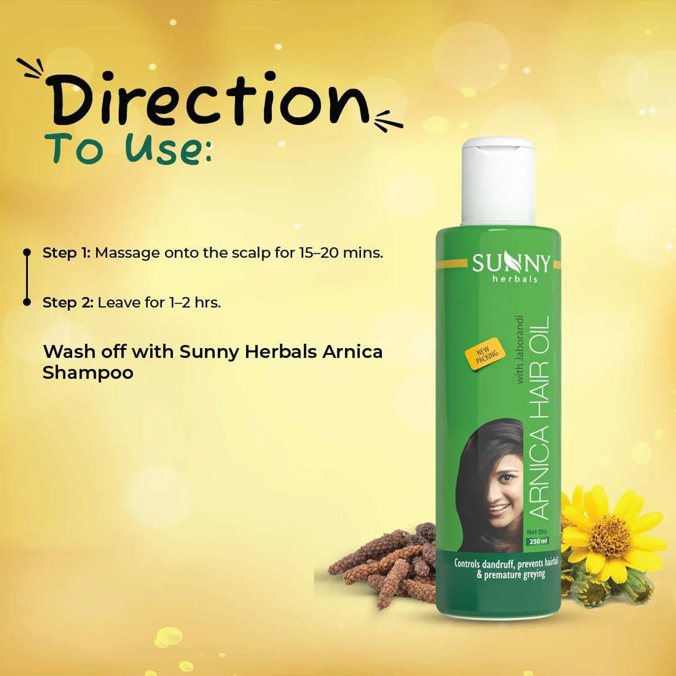 Bakson's Sunny Arnica Hair Oil - 250 ml