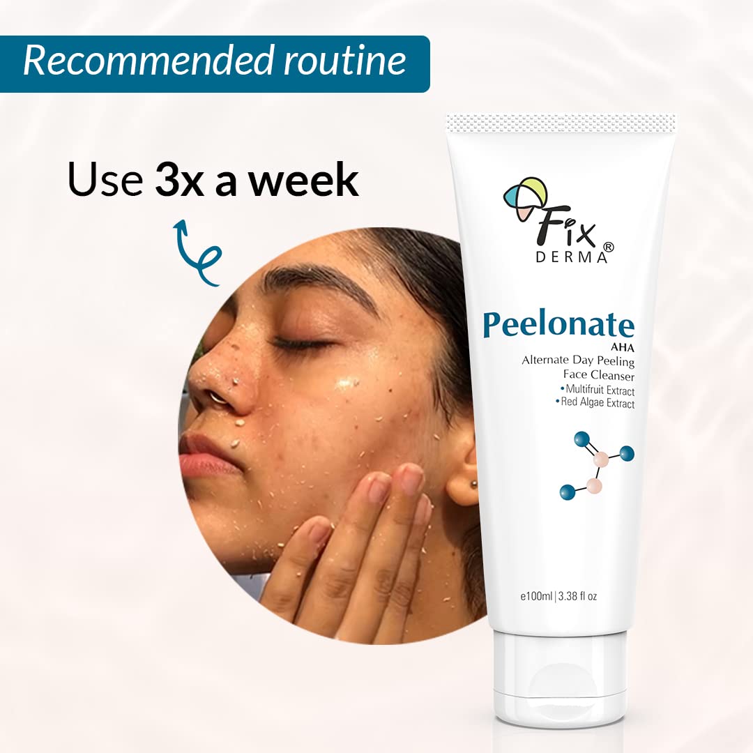 Fixderma Peelonate AHA Alternate Day Peeling Face Cleanser - 100 ml