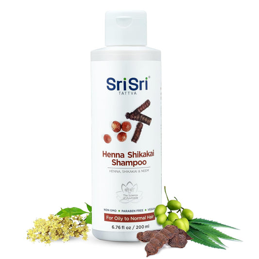 Sri Sri Tattva Henna Shikakai Shampoo - 200 ml